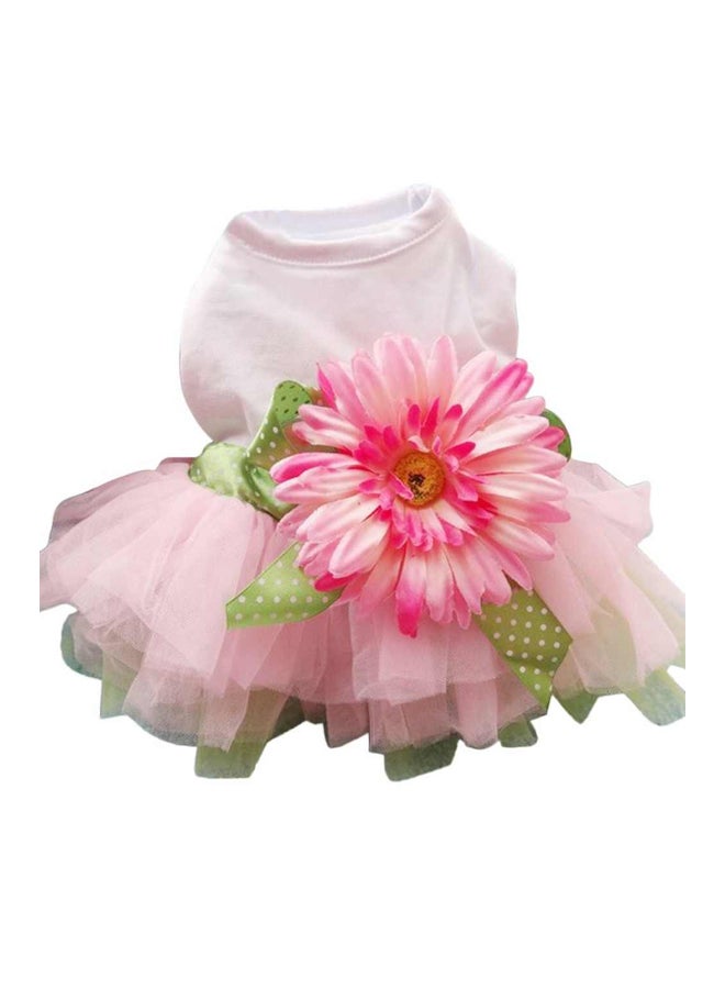 أوتاد فستان زواج مزود بأقراط كروية بتصميم أميرة جميلة وردي XS - Image 1