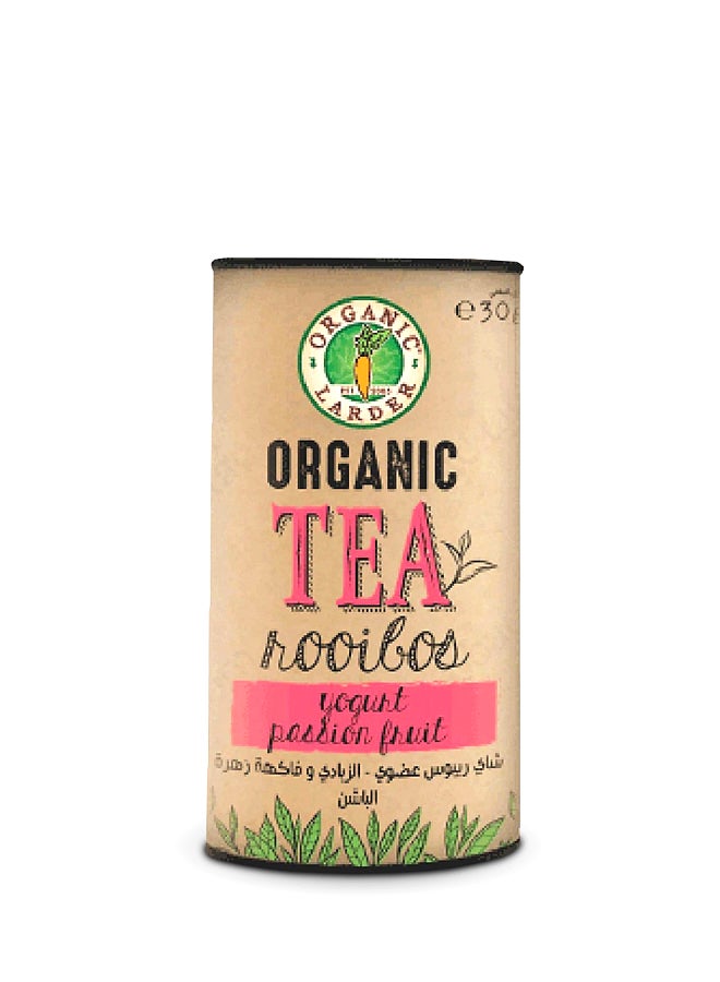 Organic Larder Organic Tea Rooibos Yoghurt Passionfruit 30grams 