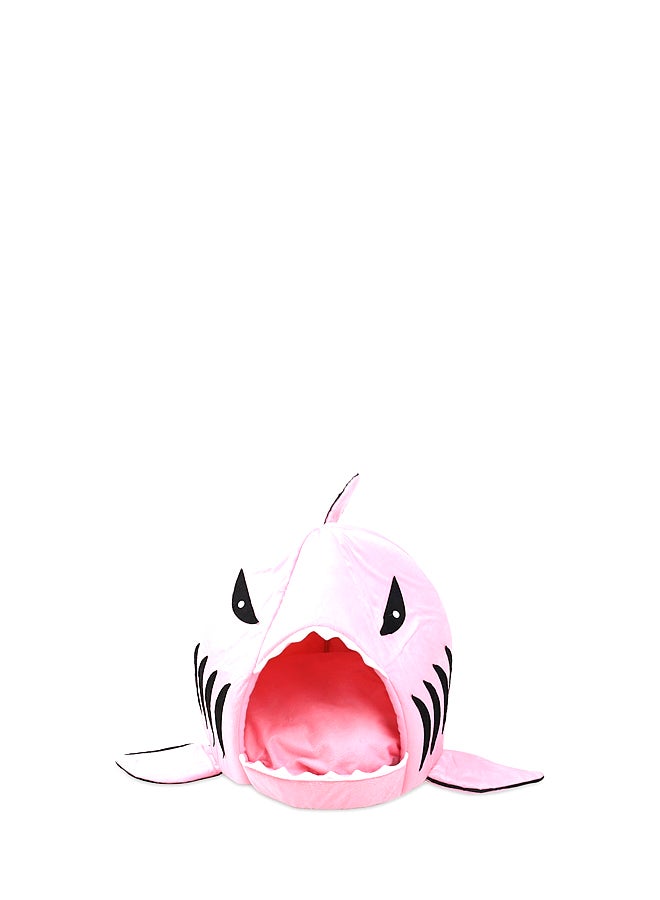 Carno Shark Shape Pet House Pink Small - Image 1