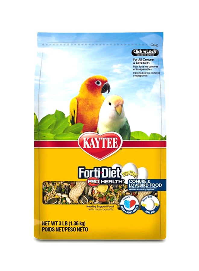 كايتي طعام فروتي دايت برو هيلث لطائر الكونيور والببغاء المتيم متعدد الألوان 1.36كيلوجرام