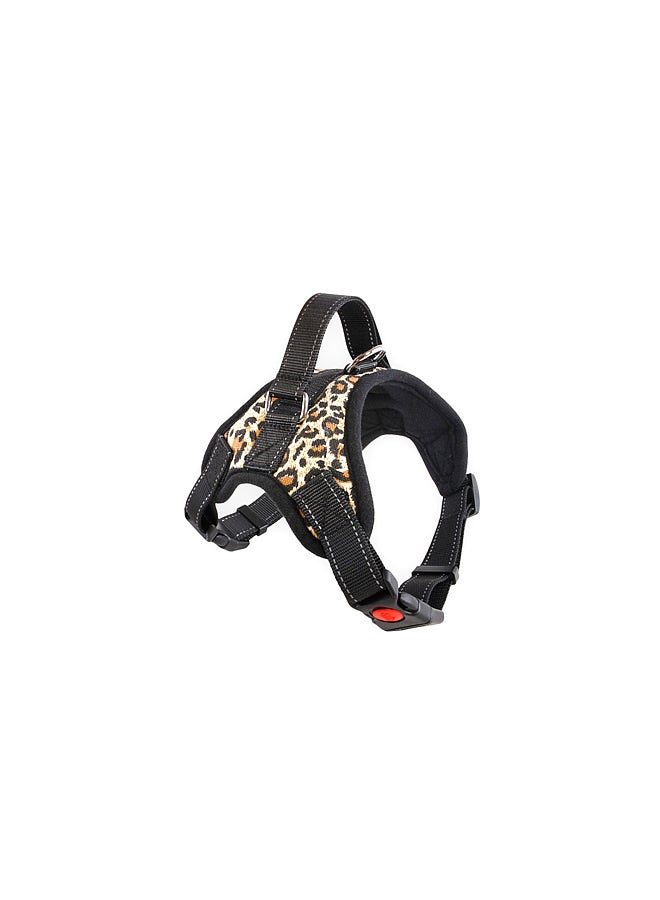 Generic Adjustable Pet Chest Strap Beige/Black/Brown Extra Large 
