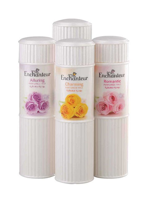Perfumed Alluring, Charming, Romantic And Gorgeous Talc 250g Pack Of 4