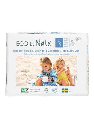 Eco Diapers, Size 3, 4-9 Kg, 30 Count - v1602518392/N30403685A_1