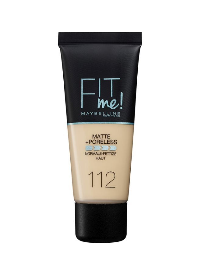 Maybelline New York Fit Me Matte + Poreless – 112 Soft Beige 112 Soft Beige - v1602518402/N29782173A_1