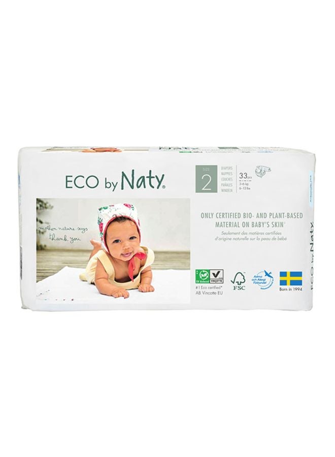 Eco Diapers, Size 2, 3-6 Kg, 33 Count - v1602518487/N30403684A_1