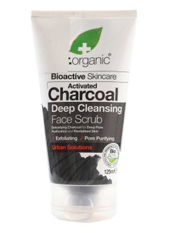 dr.organic Activated Charcoal Deep Cleansing Face Scrub 125ml 