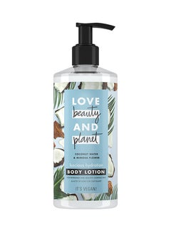 love beauty and planet Coconut Water And Mimosa Flower Body Lotion 400ml  - Image 1