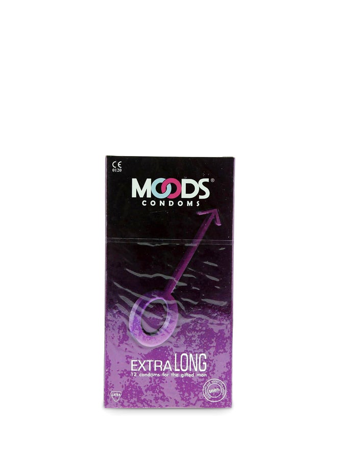 Moods 12-Piece Extra Long Condoms