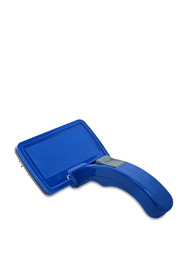 فرشاة ومشط تدليك للحيوانات الأليفة من قطط وكلاب أزرق 16x10x6سم