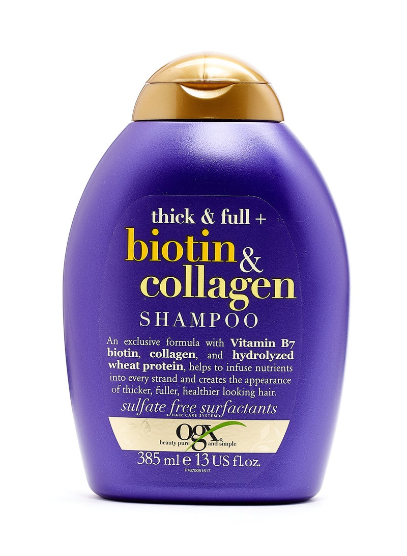 Ogx Biotin And Collagen Shampoo 385ml - Image 1