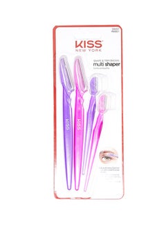 KISS 4-Piece Multi Shaper Brow Trimmer Pink/Purple  - Image 1