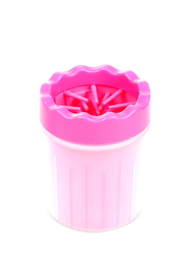 Portable Gentle Dog Foot Wash Cup Pink - Image 1