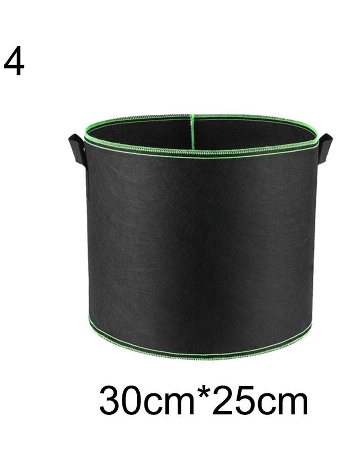 Generic Non-woven Fabric Planting Bag Handle Round Flower Pot Container Gardening Tool Multicolour 35*30cmcm  - Image 1