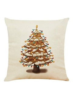 Christmas Tree Sofa Throw Cushion Cover blue