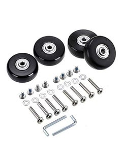 Luggage Suitcase Replacement Wheels Rubber Swivel Caster Wheels Bearings Repair blue