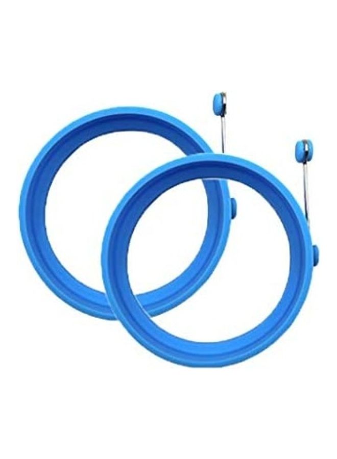 Generic Silicone Round Rings Pancake Mold Ring Handles blue