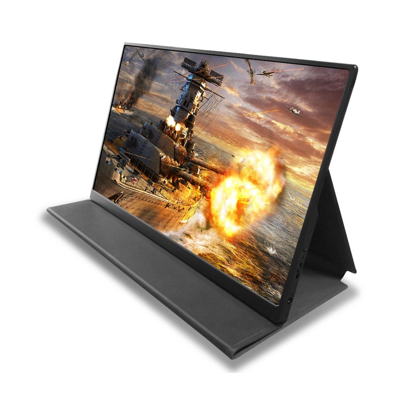 Portable Monitor Laptop Smart Protection Case Stand Holder Black  - Image 1