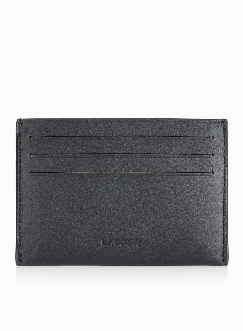 LACOSTE - Textured Multislot Cardholder Black - Image 1