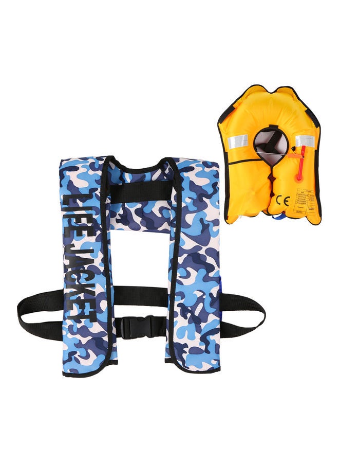 Generic Inflatable Life Jacket Adult Life Vest Water Sports Swimming Fishing Survival Jacket 43.0x34.0x1.0cm  - Image 1