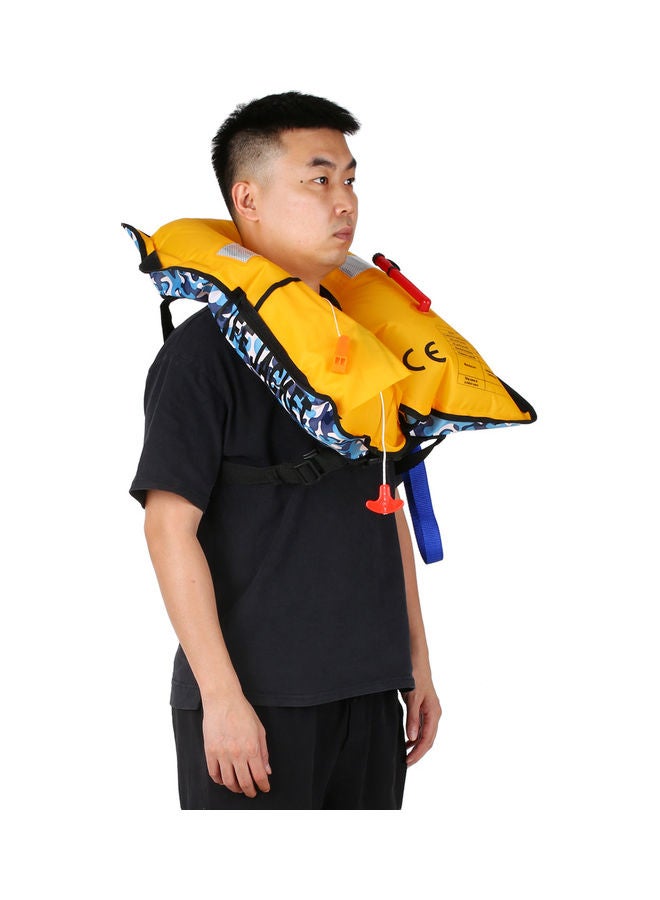Generic Inflatable Life Jacket Adult Life Vest Water Sports Swimming Fishing Survival Jacket 43.0x34.0x1.0cm  - Image 5