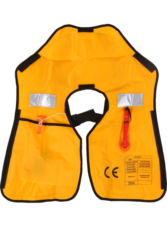 Generic Inflatable Life Jacket Adult Life Vest Water Sports Swimming Fishing Survival Jacket 43.0x34.0x1.0cm  - Image 2