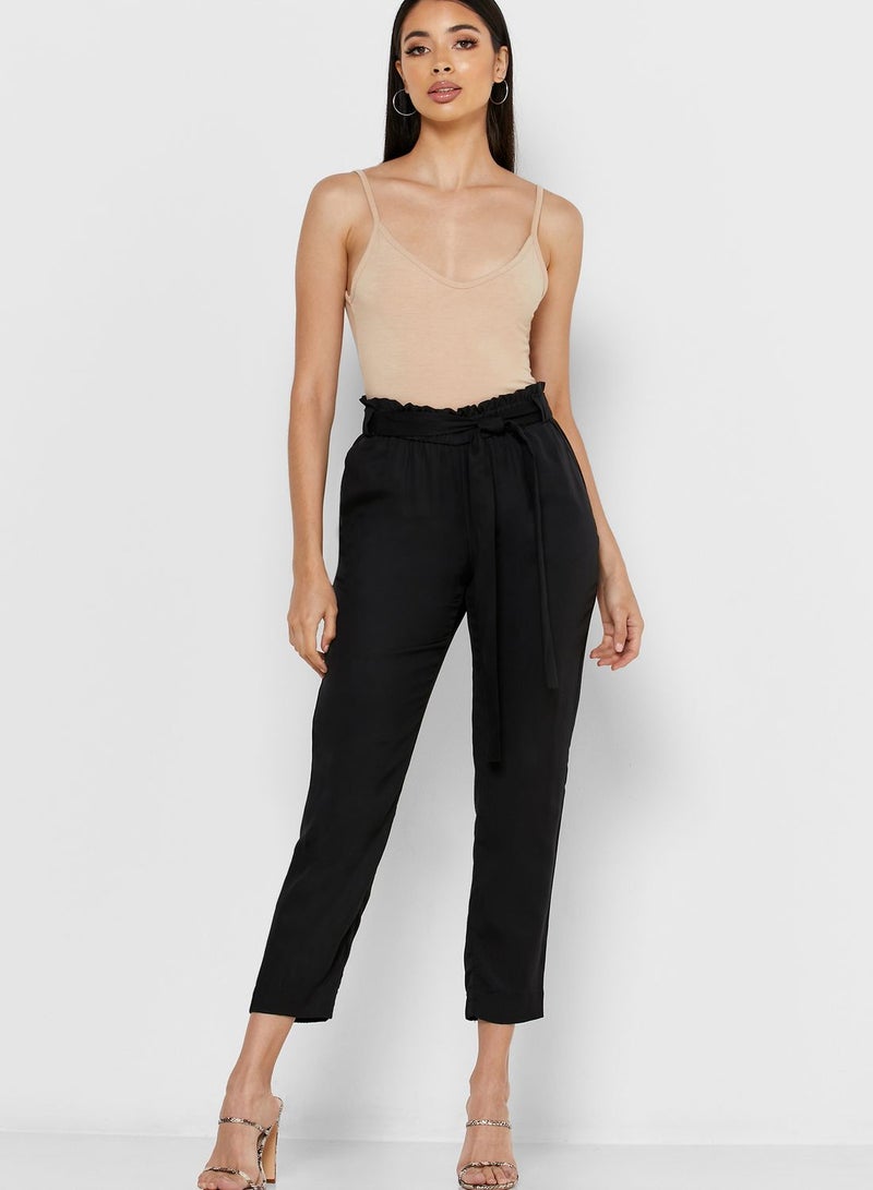 Reserved Belted Tailored Pant Black - Image 1