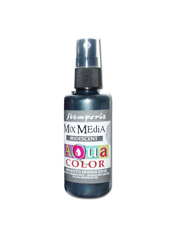 Mix Media Aqua Spray Color Iridescent Silver