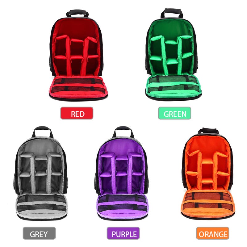 Outdoor Small DSLR Camera Backpack Red/Black  - Image 4