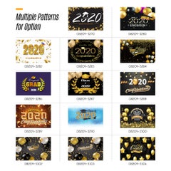 Generic The Class Of 2020 Graduation Photography Background Cloth Multicolour  - Image 4