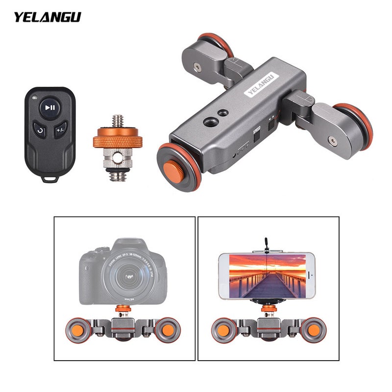 Generic - Motorized Video Camera Dolly With Scale Indication Grey - Image 1