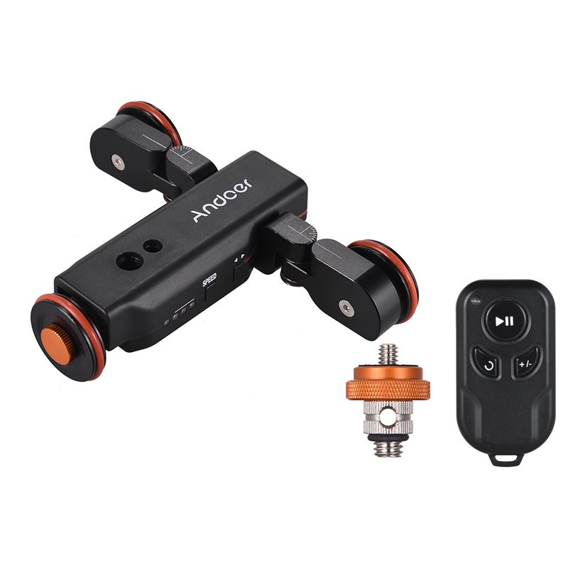 ANDOER Motorized Video Camera Dolly With Scale Indication Black  - Image 4