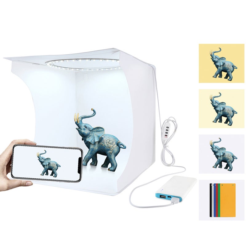 Generic Portable Tent Photo Shooting Box With 6-Colour Backdrops Multicolour  - Image 1