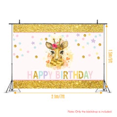 Generic Happy Birthday Photography Background Cloth Multicolour  - Image 2