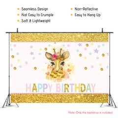 Generic Happy Birthday Photography Background Cloth Multicolour  - Image 3