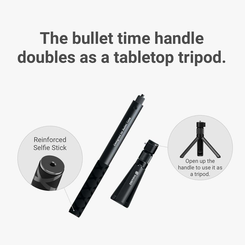 Foldable Tripod Handle Selfie Stick Black