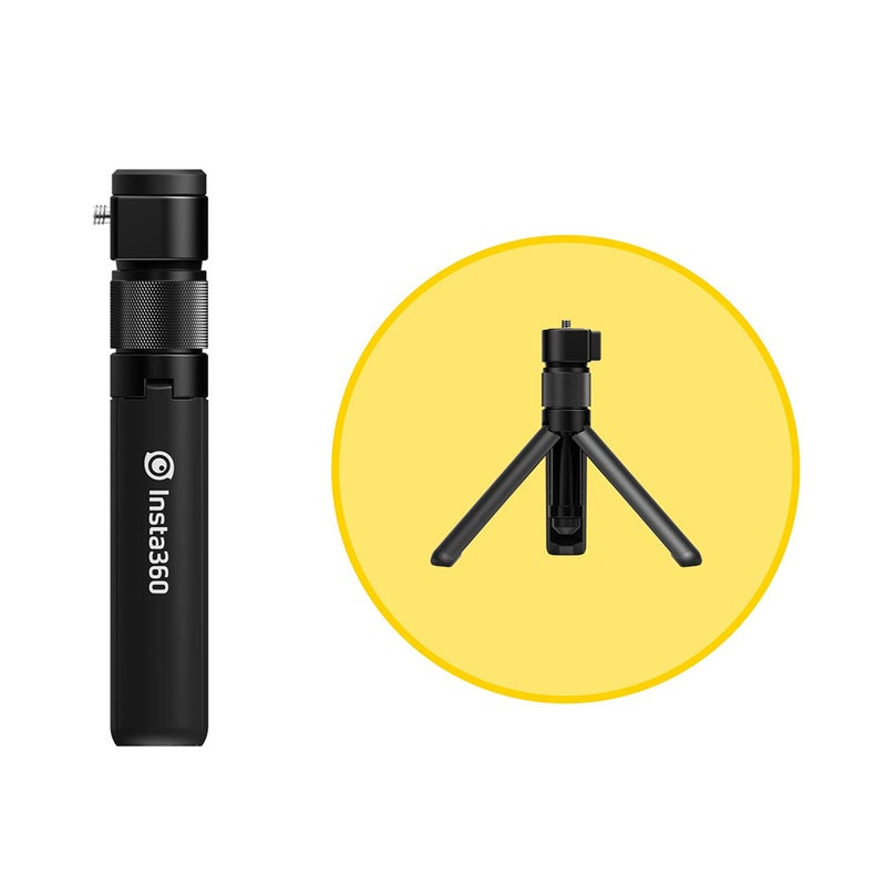Foldable Tripod Handle Selfie Stick Black