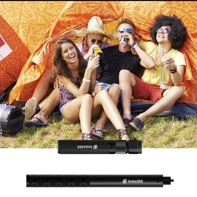 Foldable Tripod Handle Selfie Stick Black