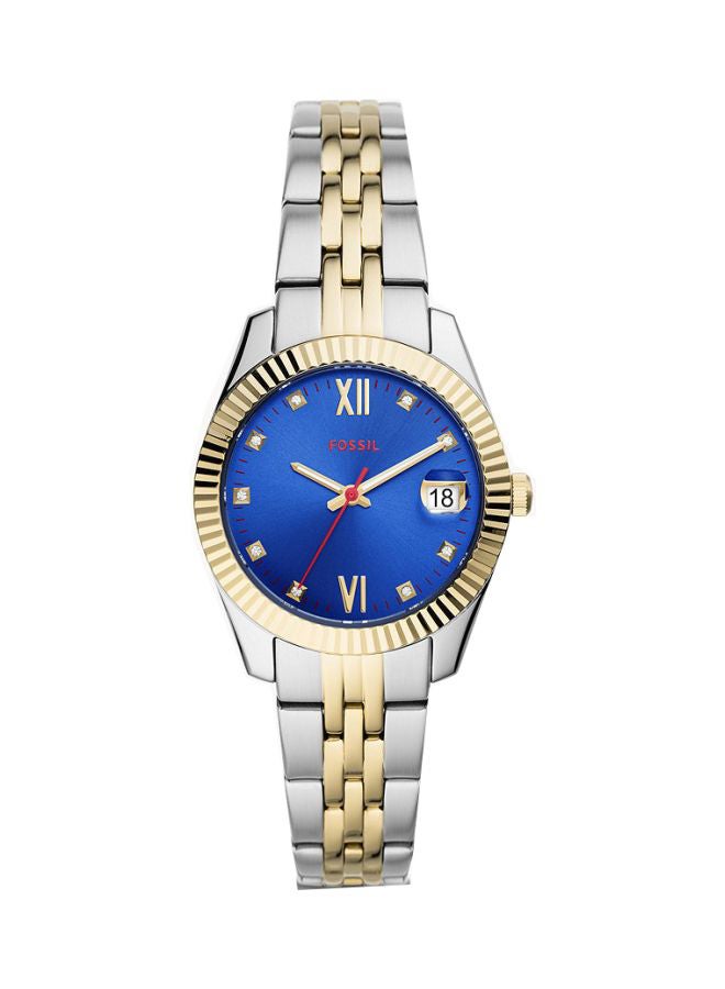 FOSSIL - Women's Scarlette Mini Analog Watch ES4899 - 32 mm - Silver/Gold - Image 1
