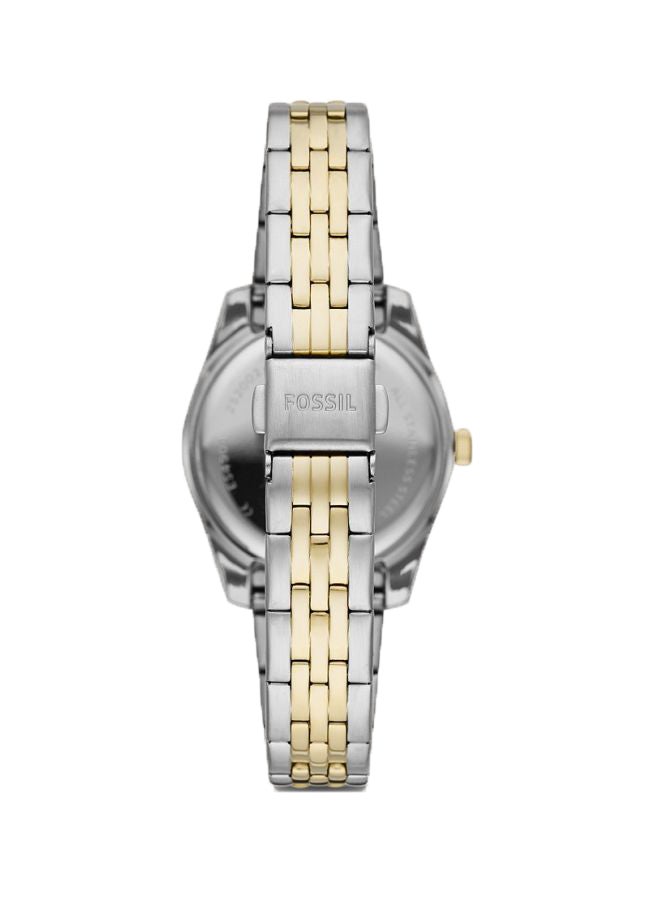 FOSSIL - Women's Scarlette Mini Analog Watch ES4899 - 32 mm - Silver/Gold - Image 1