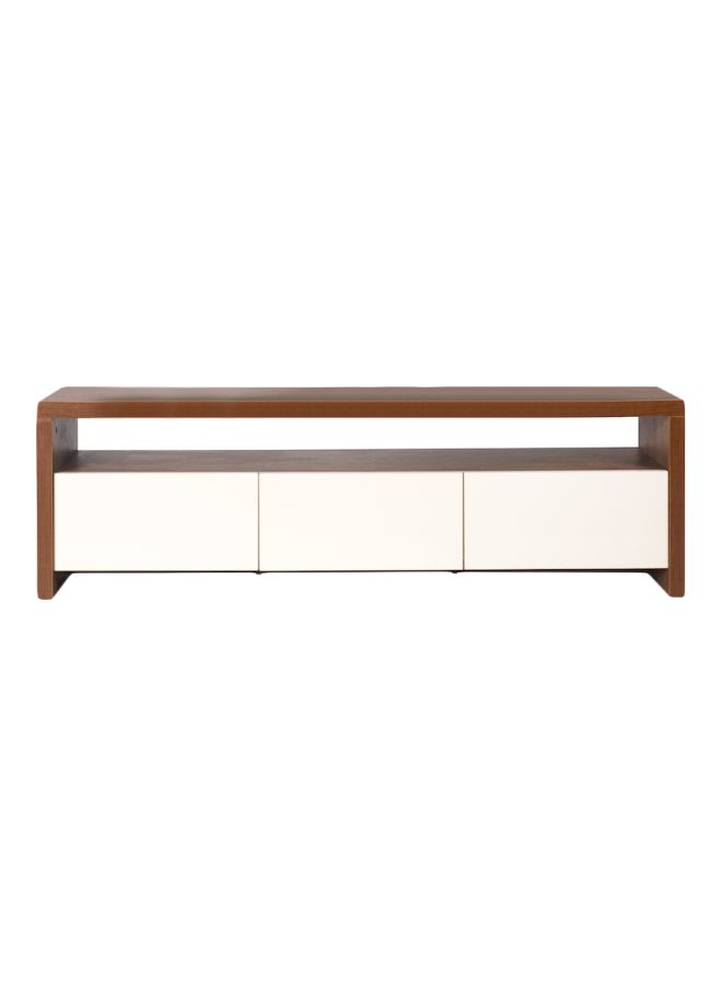 FURVIVE Wooden Omar TV Unit Barok/White 45x140x35cm - Image 1