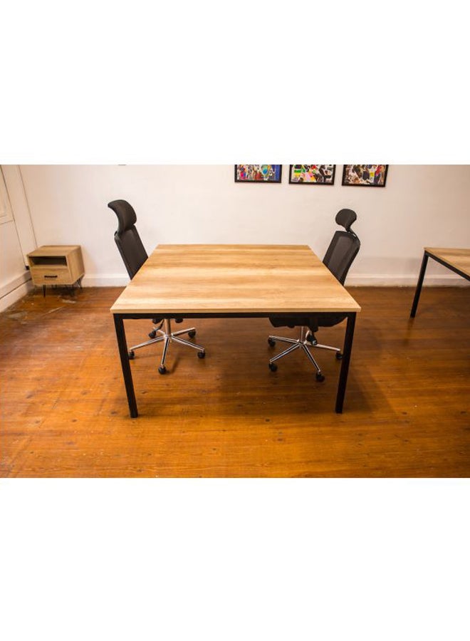 FURVIVE Wooden Mavy Meeting Table Barok 77x208x100cm - Image 1