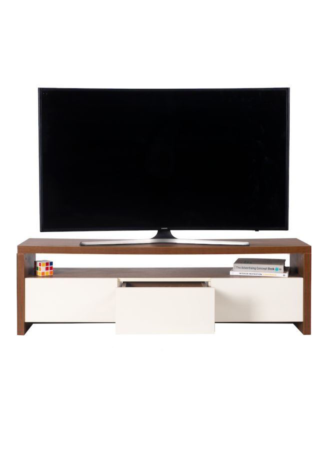 FURVIVE Wooden Omar TV Unit Barok/White 45x140x35cm - Image 4