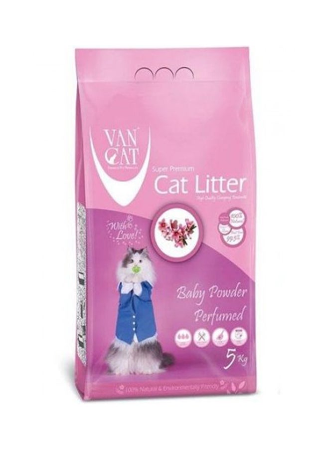 VAN CAT Baby Powder Perfumed Cat Litter Pink 5kg - Image 1