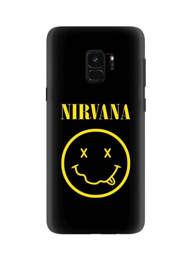 Stylizedd Snap Classic Series Nirvana Printed Case Cover For Samsung Galaxy S9 Black/Yellow - Image 1
