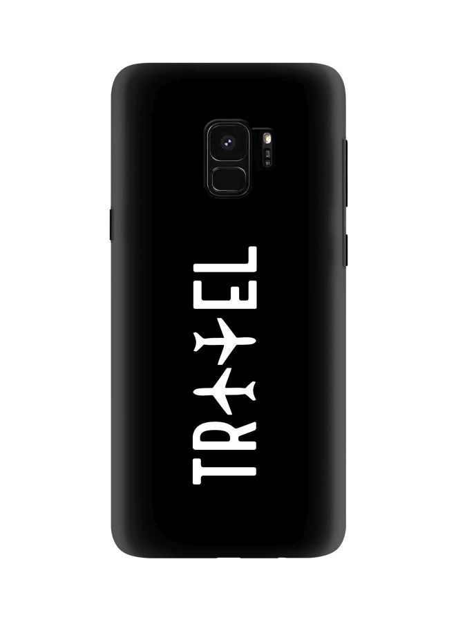 Stylizedd Snap Classic Series Travel Printed Case Cover For Samsung Galaxy S9 Black/White - Image 1