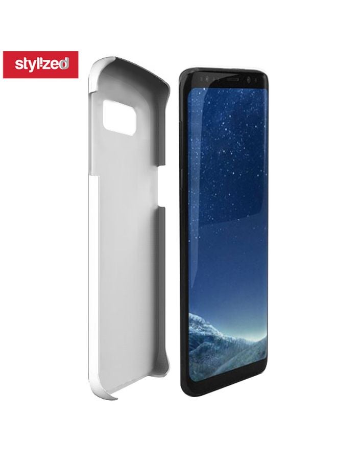 Snap Classic Series Say Yes To New Adventures Printed Case Cover For Samsung Galaxy S8 Blue/White