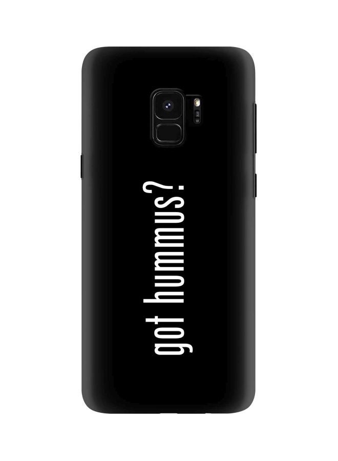Stylizedd Snap Classic Series Got Hummus Printed Case Cover For Samsung Galaxy S9 Black/White - Image 1