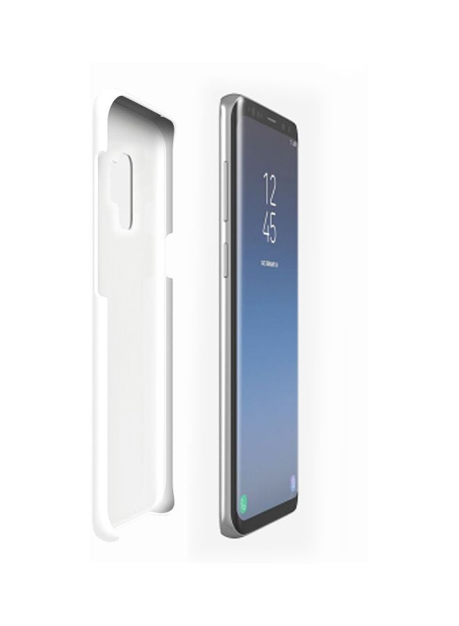 Stylizedd Snap Classic Series Fashion Icon Printed Case Cover For Samsung Galaxy S9 White/Black/Orange - Image 2