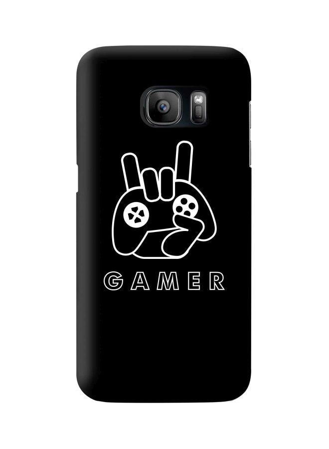 Stylizedd Snap Classic Series Gamer Printed Case Cover For Samsung Galaxy S7 Black/White  - Image 1