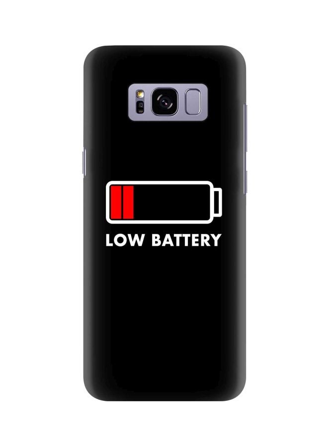 ستايلايزد غطاء حماية من سلسلة سناب كلاسيك بطبعة لعبارة "Low Battery" لهاتف سامسونج جالاكسي S8 بلس أسود / أبيض / أحمر - Image 1